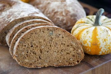 Sourdough loaf with pumpkin seeds