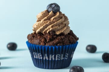 Chocolate & blueberry muffins